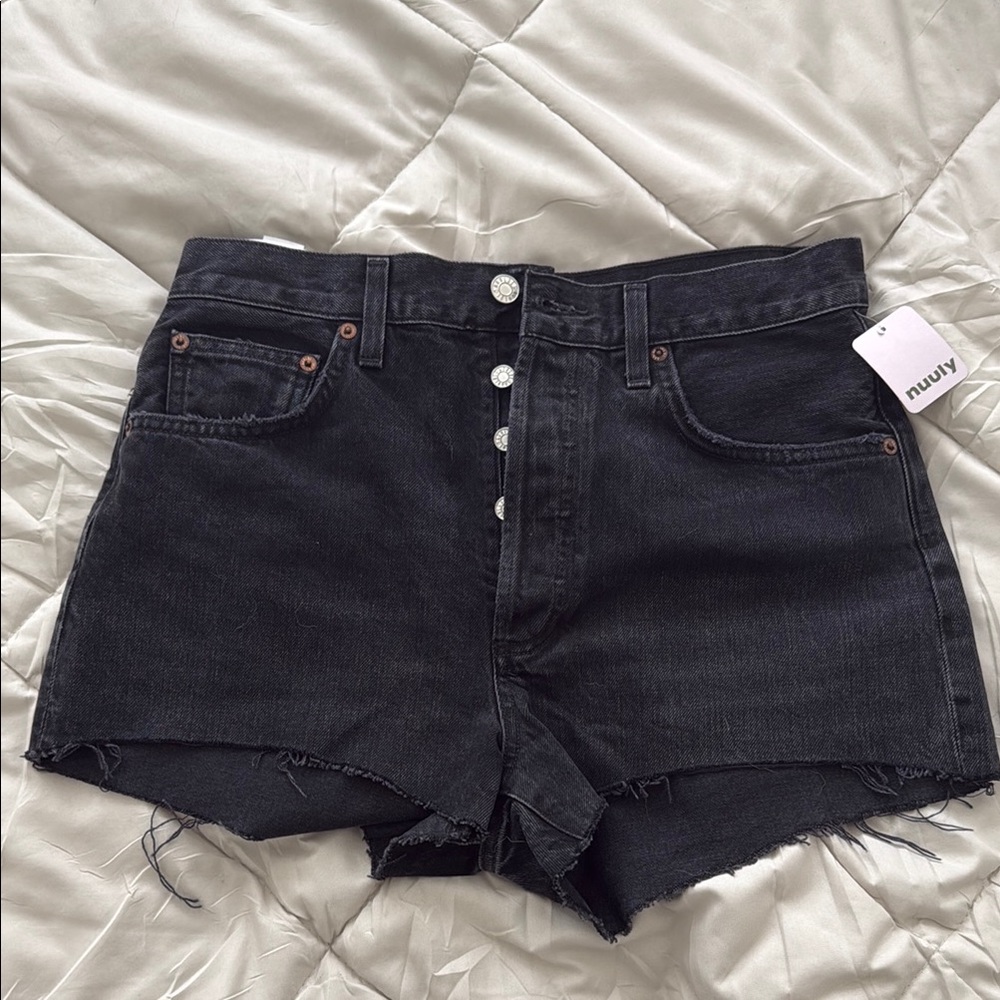 Black Denim Women Shorts